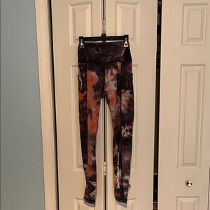 Burn Boor Camp rose mauve Tie-Dye Leggings